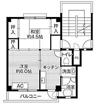 ビレッジハウス福光2号棟 0405 ｜ 富山県南砺市天神280（賃貸マンション2K・4階・33.09㎡） その2