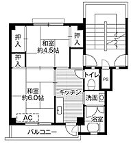 ビレッジハウス大泉1号棟 0105 ｜ 群馬県邑楽郡大泉町丘山17-1（賃貸マンション2K・1階・33.09㎡） その2