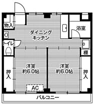3階 / 2DK / 45.36㎡