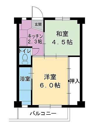 ビレッジハウス岡部1号棟_間取り_0