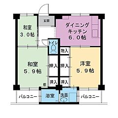 物件の間取り