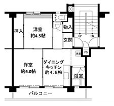 5階 / 2DK / 37.09㎡