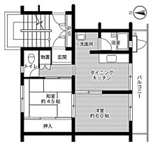 3階 / 2DK / 38.46㎡