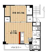 ビレッジハウス小野田第二2号棟 0501 ｜ 山口県山陽小野田市大字小野田528-2（賃貸マンション1LDK・5階・33.51㎡） その2