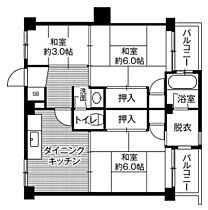 4階 / 3DK / 49.52㎡
