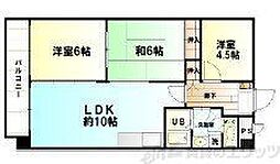 クレール辻堂 3LDKの間取図画像
