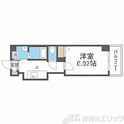 Kalmia北梅田 1Kの間取図画像