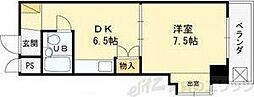 シティコート東扇町 1DKの間取図画像