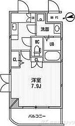 アーデン江坂3 1Kの間取図画像