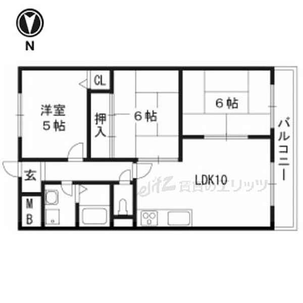 ソシアアグネス 301｜大阪府高槻市大蔵司２丁目(賃貸マンション3LDK・3階・61.00㎡)の写真 その2