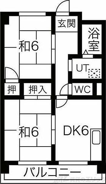 寿マンション 506｜大阪府摂津市鶴野４丁目(賃貸マンション2DK・5階・47.00㎡)の写真 その2