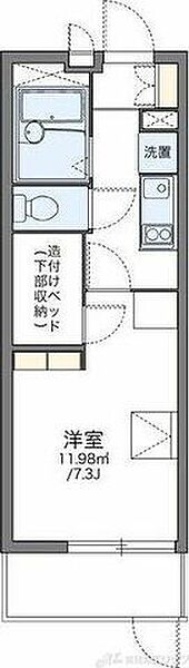 レオパレスグリチネ 110｜大阪府茨木市豊川２丁目(賃貸マンション1K・1階・20.81㎡)の写真 その2