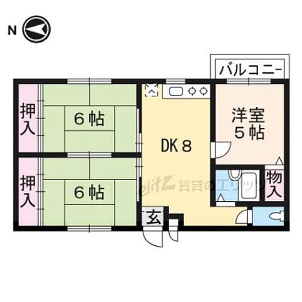 西町ロイヤルマンション 201｜大阪府高槻市西町(賃貸マンション3DK・2階・55.00㎡)の写真 その2