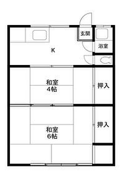 明香ビル 3F-6｜大阪府茨木市中村町(賃貸マンション2K・3階・27.36㎡)の写真 その2