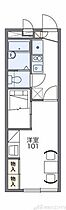 レオパレスフローラ須賀 107 ｜ 大阪府高槻市須賀町45-2（賃貸アパート1K・1階・22.35㎡） その2