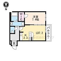 プリマヴェーラ 102 ｜ 大阪府摂津市一津屋1-40-6（賃貸アパート1LDK・1階・42.10㎡） その2