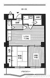 ピアドミール 2LDKの間取図画像