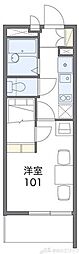レオパレス掛休 1Kの間取図画像