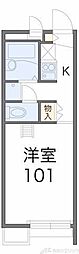 レオパレス辻子 1Kの間取図画像