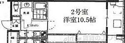 S-FORT江坂公園 1Kの間取図画像