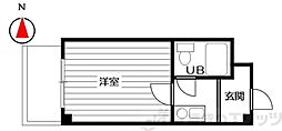 ジョイフル新大阪 ワンルームの間取図画像