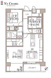ライオンズマンション鹿野 1SLDKの間取図画像