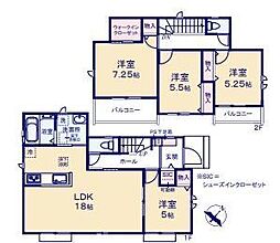 東村山市久米川町2丁目　新築戸建・LDK18帖角地