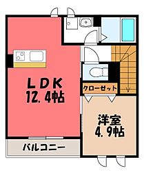 エポック・ケイ 1LDKの間取図画像