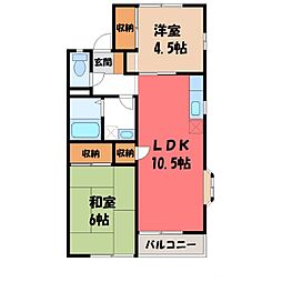 フォアシュピールハイムA 2LDKの間取図画像