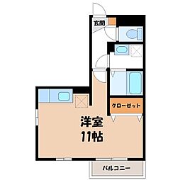 AGスクエア ワンルームの間取図画像