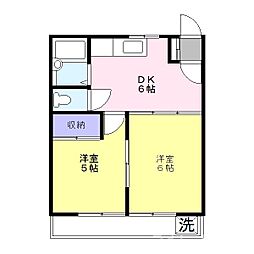 エクセレントマスダ 2DKの間取図画像