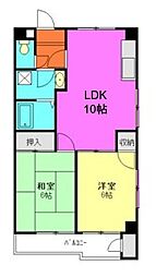 サン・バニアン 2LDKの間取図画像