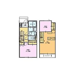 (仮)実相寺新築アパート 2LDKの間取図画像
