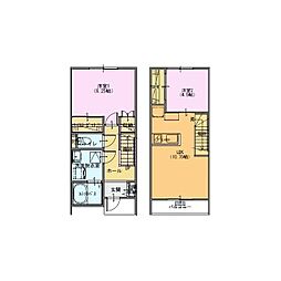 (仮)実相寺新築アパート 2LDKの間取図画像