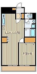 西武池袋線 大泉学園駅 徒歩6分の賃貸マンション 1階1LDKの間取り