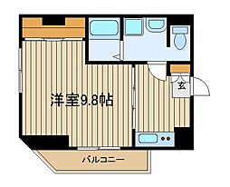 ラ・ブランシェ 1Kの間取図画像