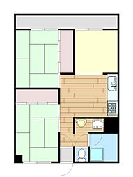 末広コーポラス 3DKの間取図画像
