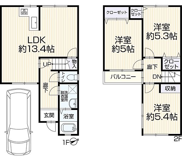 間取りを拡大表示
