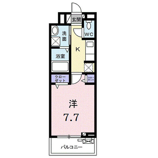 アンジュ　ド　ボヌール　香里園 310｜大阪府枚方市南中振2丁目(賃貸アパート1K・3階・27.02㎡)の写真 その2