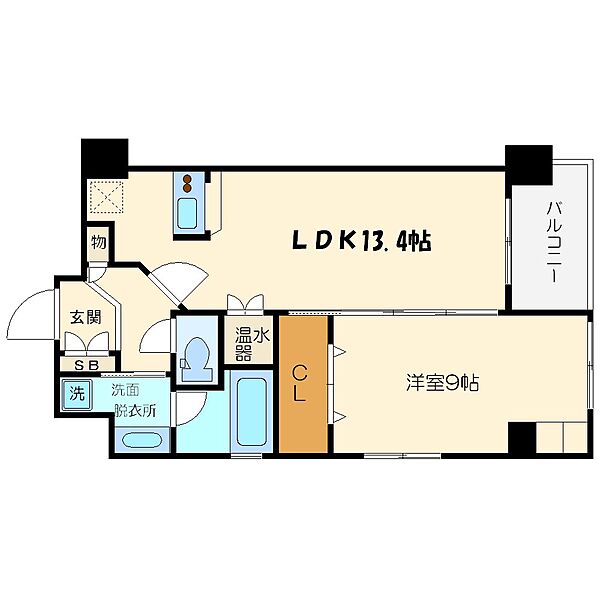 グレンパーク梅田北 ｜大阪府大阪市北区中崎3丁目(賃貸マンション1LDK・5階・56.18㎡)の写真 その2