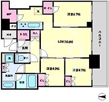 ブランズタワー梅田North  ｜ 大阪府大阪市北区豊崎3丁目（賃貸マンション3LDK・36階・72.66㎡） その2