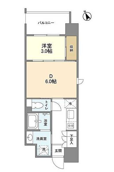 リビオメゾン西天満 ｜大阪府大阪市北区西天満4丁目(賃貸マンション1DK・3階・30.14㎡)の写真 その2