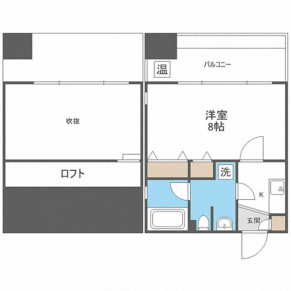 プロスペクト中之島 ｜大阪府大阪市北区中之島4丁目(賃貸マンション1LK・11階・25.45㎡)の写真 その2