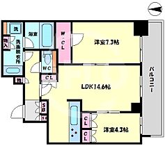 ブランズタワー梅田North  ｜ 大阪府大阪市北区豊崎3丁目（賃貸マンション2LDK・28階・64.69㎡） その2