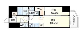 MELDIA CREST 桜ノ宮 Kirsch  ｜ 大阪府大阪市都島区中野町4丁目（賃貸マンション1DK・5階・27.23㎡） その2