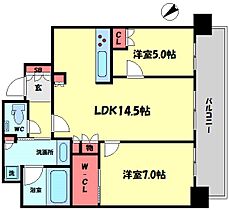 ザ・パークハウス中之島タワー  ｜ 大阪府大阪市北区中之島6丁目（賃貸マンション2LDK・26階・61.32㎡） その2