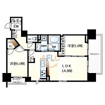 JPnoie同心  ｜ 大阪府大阪市北区同心1丁目（賃貸マンション2LDK・3階・59.80㎡） その2