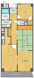 サンヒルズ千里 3LDKの間取図画像