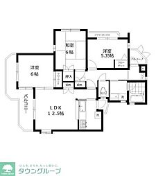 アーバングリーン 3LDKの間取図画像