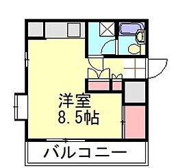 コーポエース ワンルームの間取図画像